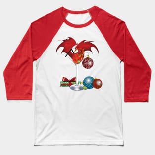 Holiday Joy Dragon Baseball T-Shirt